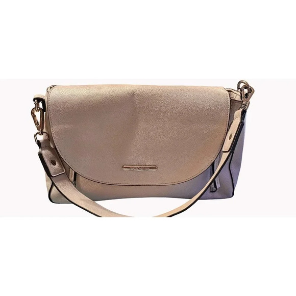 Steve Madden Gray Textured Tote Purse One Strap 11 inch Drop Multi Pockets - Picture 2 of 14